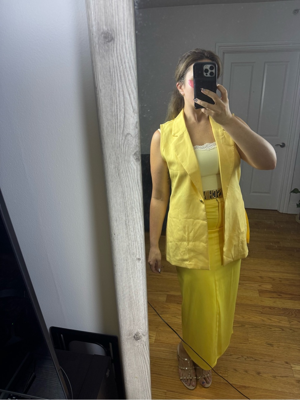 MadRag Longline Yellow Vest y2k  - XL - Picture 2 of 7